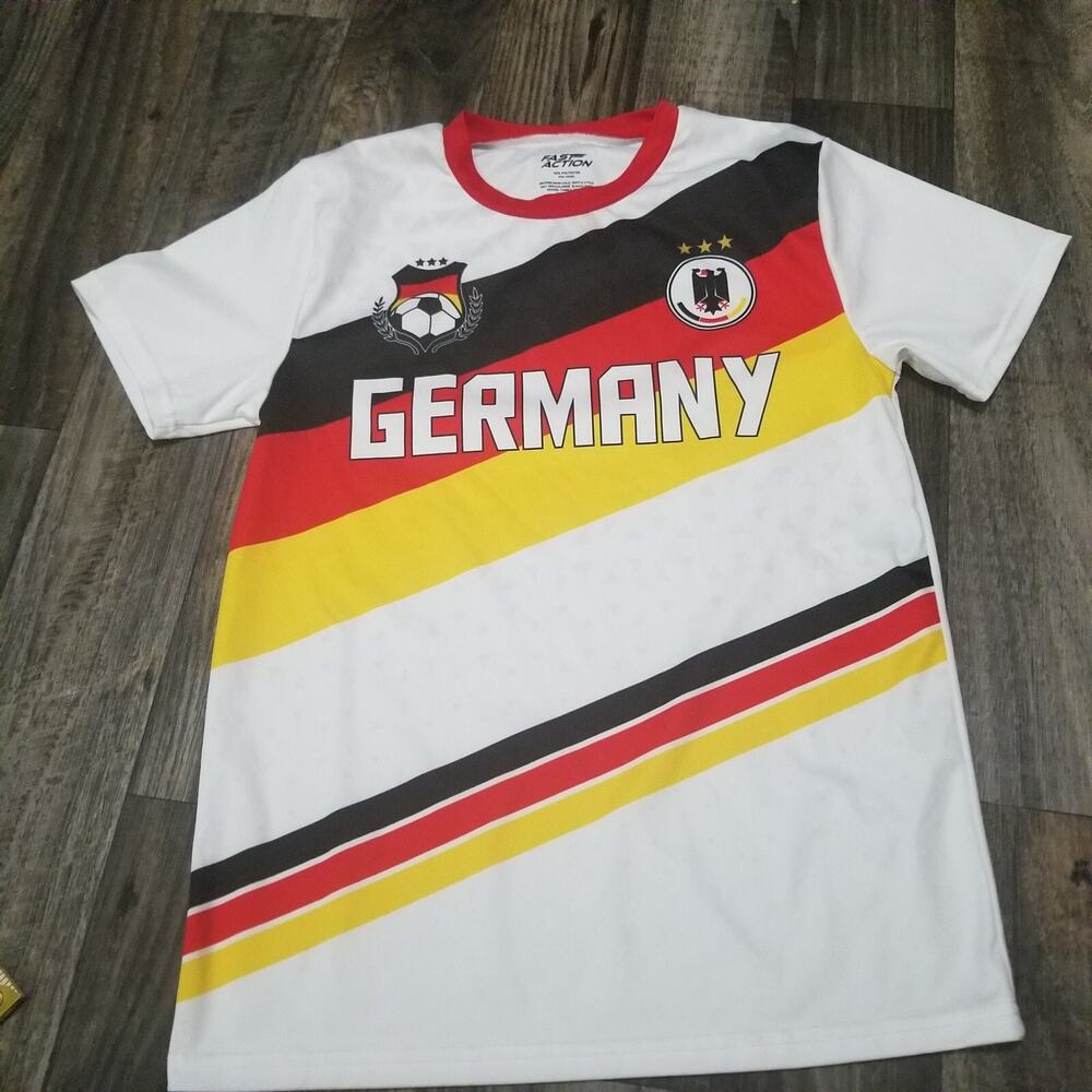 Germany Soccer Football National Team Jersey Mens Size Medium‎ White Fast Action